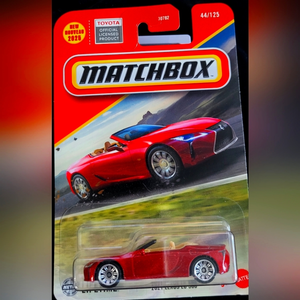 Match Box. Red Sports Car Toy Vehicle 2021 LEXUS LC 500